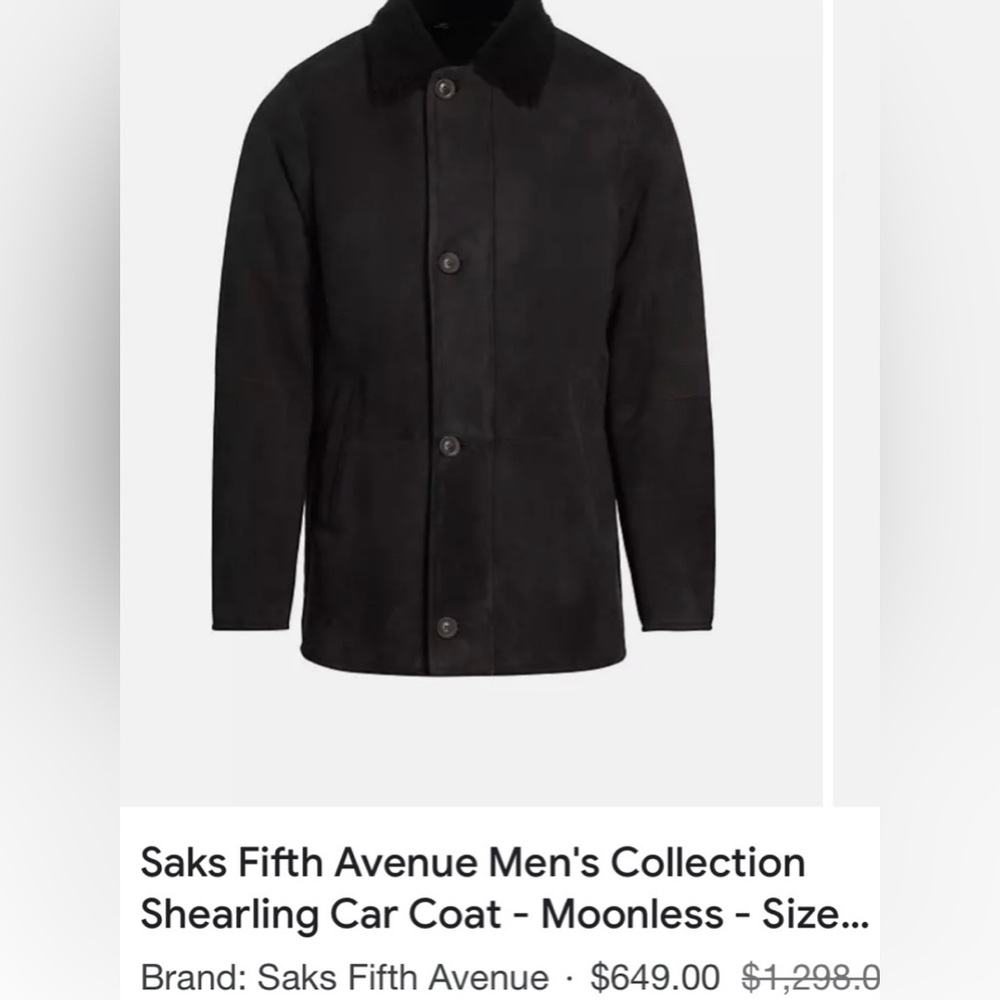 Saks Fifth Avenue Collection Men’s Coat